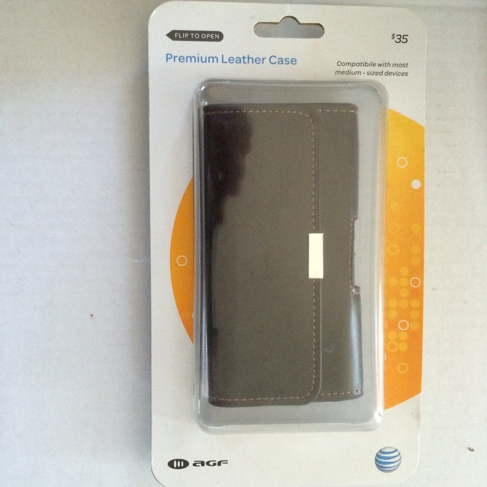 Brand new Black Premium Leather AGF Phone Case